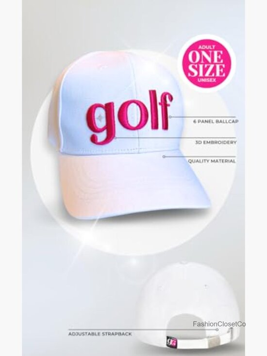 Women\'s Adjustable Golf Hat with Ponytail Hole - Trendy 100% Cotton Ball Cap main image 5